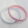Plastic Bracelet, width:11mm, Inner Diameter:65mm, Outer Diameter:80mm, Sold by Dozen
