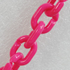 Acrylic Chains, Lead-free, Dyed Color, 16x14x4mm, Sold by Bag