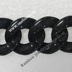 Acrylic Chains, Lead-free, Dyed Color, 24x21x6mm, Sold by Bag