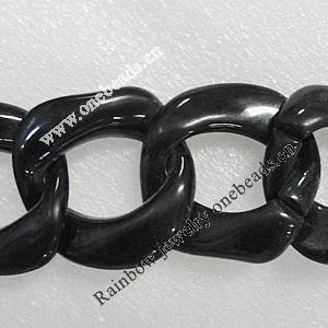 Acrylic Chains, Lead-free, Dyed Color, 41x41x13mm, Sold by Bag