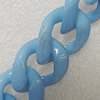 Acrylic Chains, Lead-free, Dyed Color, 30x25x6.5mm, Sold by Bag