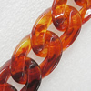 Acrylic Chains, Lead-free, Dyed Color, 30x21x6.5mm, Sold by Bag