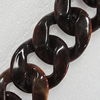 Acrylic Chains, Lead-free, Dyed Color, 41x34x10mm, Sold by Bag