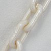 Acrylic Chains, Lead-free, Dyed Color, 39x24x7mm, Sold by Bag