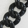 Acrylic Chains, Lead-free, Dyed Color, 33x30x9mm, Sold by Bag