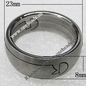 Stainless Steel Rings, 23x8mm, Sold by PC 