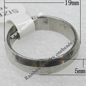 Stainless Steel Rings, 19x5mm, Sold by PC 