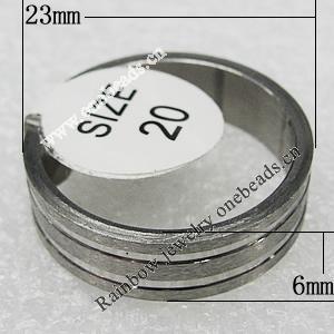 Stainless Steel Rings, 23x6mm, Sold by PC 