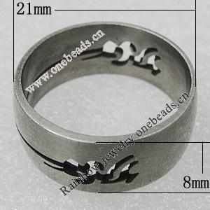 Stainless Steel Rings, 21x8mm, Sold by PC 