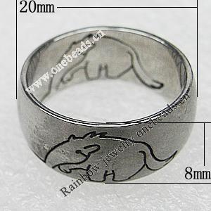 Stainless Steel Rings, 20x8mm, Sold by PC 