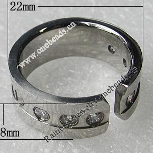 Stainless Steel Rings, 22x8mm, Sold by PC 
