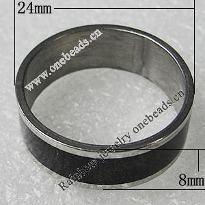 Stainless Steel Rings, 24x8mm, Sold by PC 