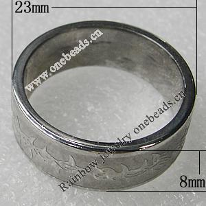 Stainless Steel Rings, 23x8mm, Sold by PC 