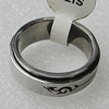 Stainless Steel Rings, 23x8mm, Sold by PC 