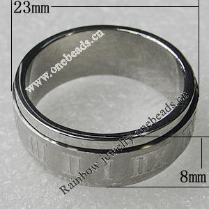 Stainless Steel Rings, 23x8mm, Sold by PC 