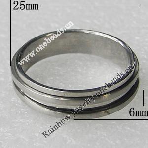 Stainless Steel Rings, 25x6mm, Sold by PC 