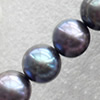 Natural Fresh Water Pearl Beads, Potato, Mix colour, Beads: about 8-9mm in diameter, Hole: 1mm, Sold per 14-inch Strand