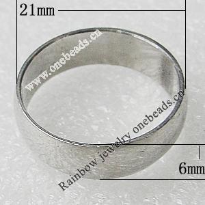 Stainless Steel Rings, 21x6mm, Sold by PC 