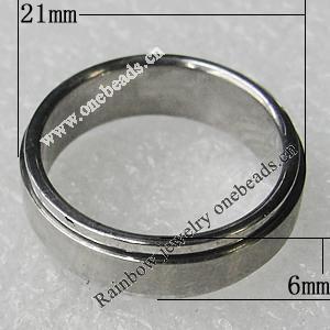 Stainless Steel Rings, 21x6mm, Sold by PC 