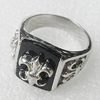 Stainless Steel Rings, 15x17mm, Sold by PC 