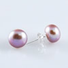 Freshwater Pearl Earrings, 7-8mm, Sold by Pair