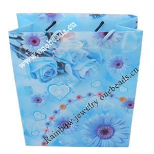 Gift Shopping Bag, Matte PPC, Size: about 31cm wide, 39cm high, 9cm bottom wide, Sold by Box