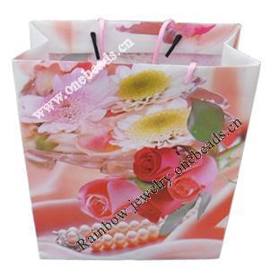 Gift Shopping Bag, Matte PPC, Size: about 31cm wide, 39cm high, 9cm bottom wide, Sold by Box