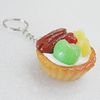 Key Chains, No-Rust Iron Ring with Plastic Charm, Charm size:43mm, Length:about 97mm, Sold by PC