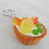 Key Chains, No-Rust Iron Ring with Plastic Charm, Charm size:42mm, Length:about 97mm, Sold by PC