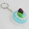 Key Chains, No-Rust Iron Ring with Plastic Charm, Charm size:46mm, Length:about 97mm, Sold by PC