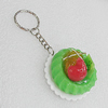 Key Chains, No-Rust Iron Ring with Plastic Charm, Charm size:46mm, Length:about 97mm, Sold by PC