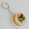 Key Chains, No-Rust Iron Ring with Plastic Charm, Charm size:46mm, Length:about 97mm, Sold by PC