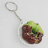 Key Chains, No-Rust Iron Ring with Plastic Charm, Charm size:46mm, Length:about 97mm, Sold by PC