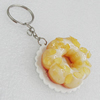 Key Chains, No-Rust Iron Ring with Plastic Charm, Charm size:46mm, Length:about 97mm, Sold by PC