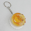 Key Chains, No-Rust Iron Ring with Plastic Charm, Charm size:46mm, Length:about 97mm, Sold by PC