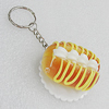 Key Chains, No-Rust Iron Ring with Plastic Charm, Charm size:46mm, Length:about 105mm, Sold by PC