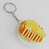 Key Chains, No-Rust Iron Ring with Plastic Charm, Charm size:46mm, Length:about 105mm, Sold by PC