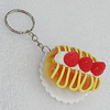 Key Chains, No-Rust Iron Ring with Plastic Charm, Charm size:46mm, Length:about 105mm, Sold by PC