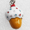 Zinc Alloy Enamel Pendant, Nickel-free & Lead-free, A Grade Ice Cream 22x14mm, Sold by PC  