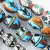 Porcelain Beads, Lead-free, Oval, Mix Style & Mix Color, About 8-12mm, Sold by Group