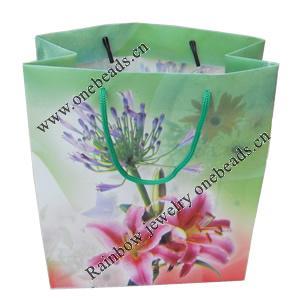 Gift Shopping Bag, Matte PPC, Size: about 31cm wide, 39cm high, 9cm bottom wide, Sold by Box