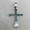 Stainless Steel Pendants, Cross 42x26mm, Sold by PC 