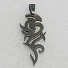 Stainless Steel Pendants, 41x19mm, Sold by PC 