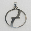 Stainless Steel Pendants, 34mm, Sold by PC 