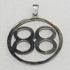 Stainless Steel Pendants, 39mm, Sold by PC 