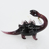 Lampwork Glass Decorations, Dragon 78x56mm, Sold by PC