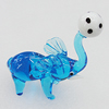 Lampwork Glass Decorations, Elephant 88x65mm, Sold by PC