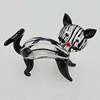 Lampwork Glass Decorations, Cat 68x60mm, Sold by PC