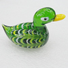 Lampwork Glass Decorations, Duck 60x34mm, Sold by PC