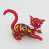 Lampwork Glass Decorations, Cat 69x44mm, Sold by PC